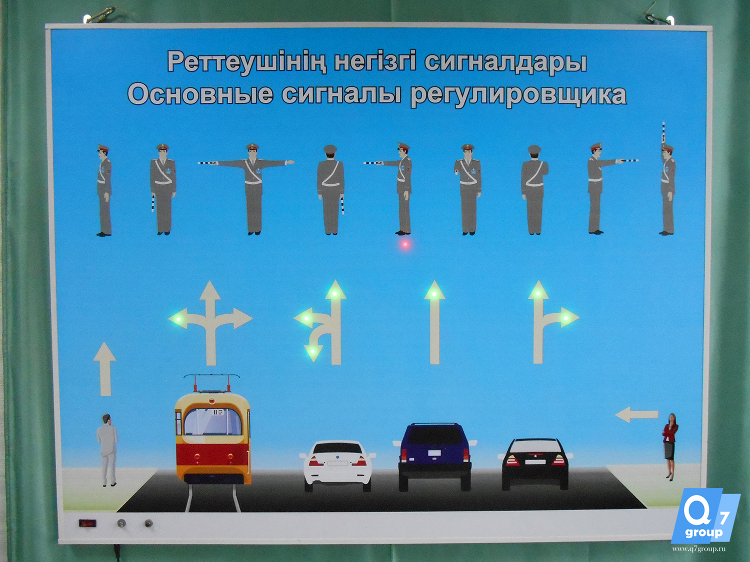 Стенд «Основные сигналы регулировщика»