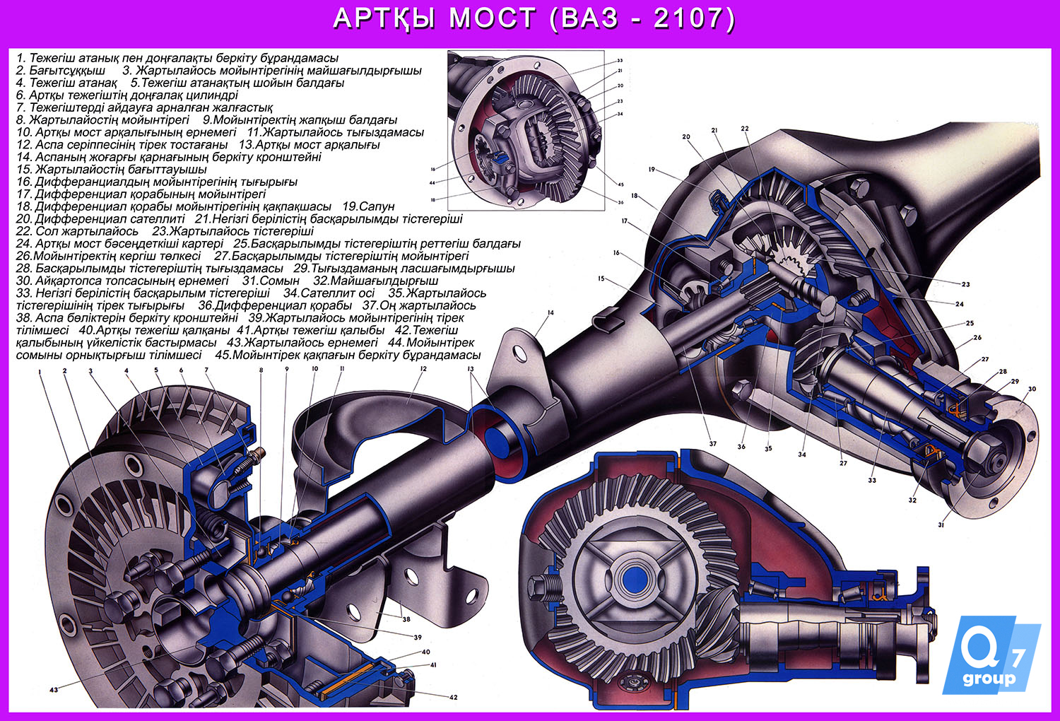 Стенд «Задний мост ВАЗ-2107»